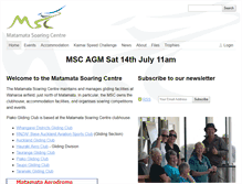 Tablet Screenshot of msc.gliding.co.nz